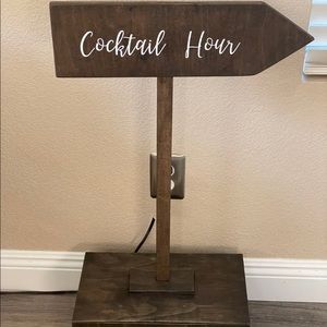 Wedding or party Cocktail Hour sign